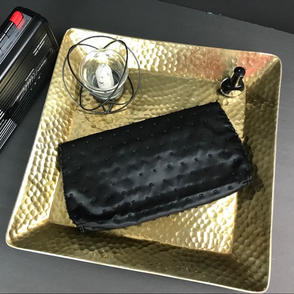 Vintage Joyce Lane Black Hand-Beaded Clutch - Picture 5 of 6